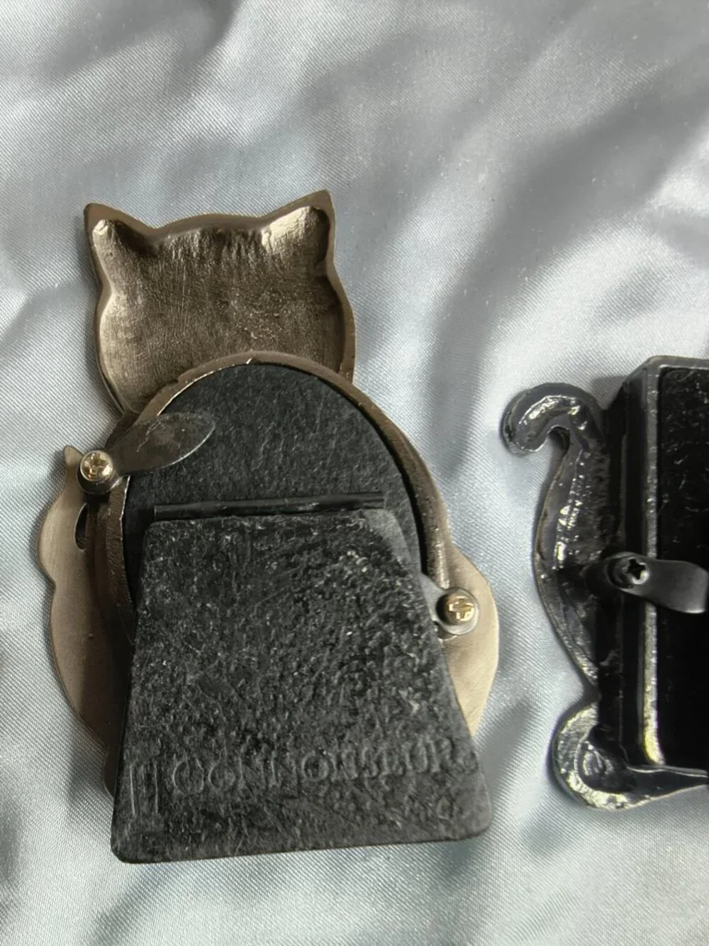 Set of 3 Silver Tone Cat Frames
